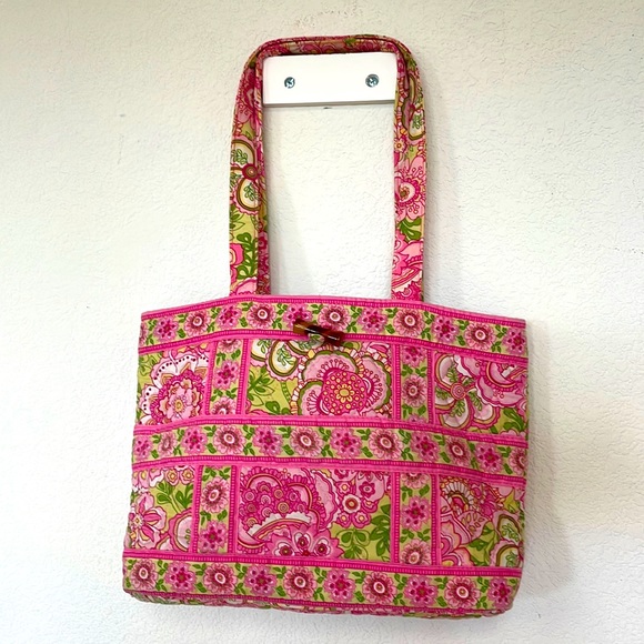 The Pink & Green Quilted Bag (Small)